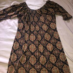 Bohemian off the shoulder dress